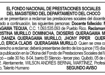 Edicto 2do. aviso Manuel Querágama Tequia