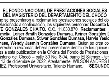 Edicto 2do. aviso Melaite González Chaito