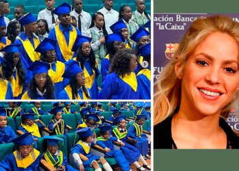 Shakira celebró el grado de los alumnos de su colegio en Quibdó