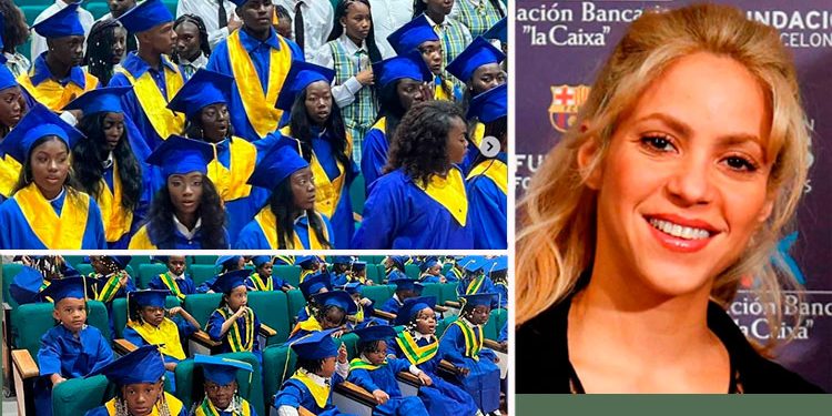 Shakira celebró el grado de los alumnos de su colegio en Quibdó