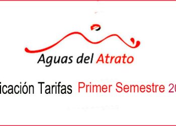 Aguas del Atrato: Tarifas primer semestre 2023