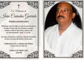 Primer aniversario. Iván Cañadas Garrido
