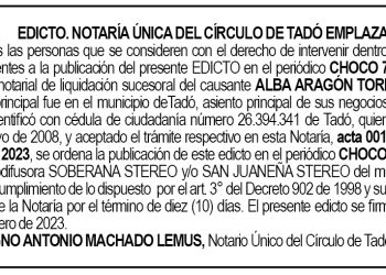 Edicto Alba Aragón Torres