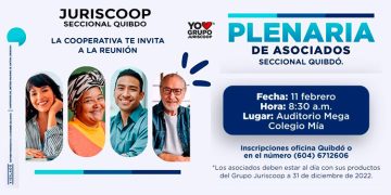 Juriscoop Seccional Quibdó: reunión plenaria ordinaria de asociados