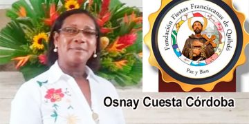 Osnay Cuesta Córdoba, presidenta de las Fiestas Franciscanas