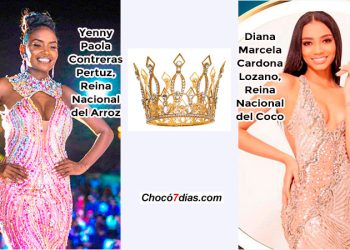 Reconocimiento a dos chocoanas coronadas como reinas nacionales del Coco y del Arroz