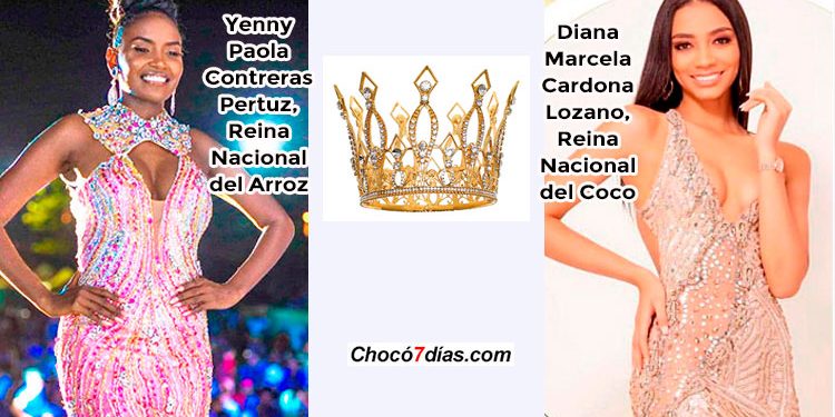 Reconocimiento a dos chocoanas coronadas como reinas nacionales del Coco y del Arroz