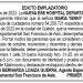 Edicto 1er. aviso María Yenny Quejada Urrutia