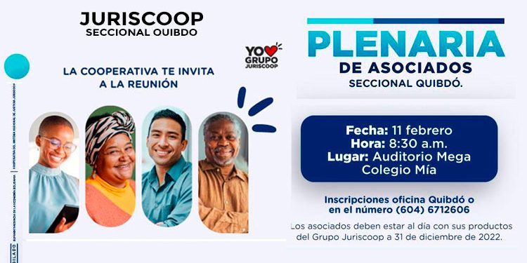 Juriscoop Seccional Quibdó: reunión plenaria ordinaria de asociados