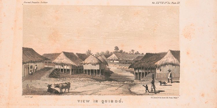 Vista de Quibdó (entre 1850 y 1870)
