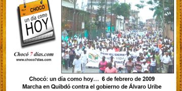 ó: un día como hoy… 6 de febrero de 2009. Marcha contra el gobierno de Álvaro Uribe.