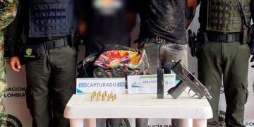 Quibdó: capturados con una subametralladora mini Uzi en el barrio Alfonso López
