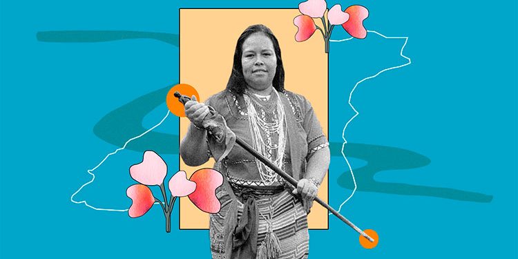 Claudia Domicó impulsa los derechos y el trabajo de las mujeres en El Carmen de Atrato. Ilustración: Camila Bolívar.