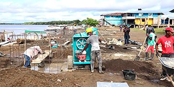 Carmen del Darién: inician construcción del muro malecón en Curbaradó