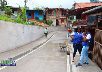 Istmina: entregan pavimento en el barrio Diego Luis