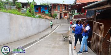 Istmina: entregan pavimento en el barrio Diego Luis