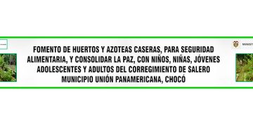 Huertas y azoteas caseras para seguridad alimentaria y consolidar la paz: consejo comunitario Salero, Unión Panamericana