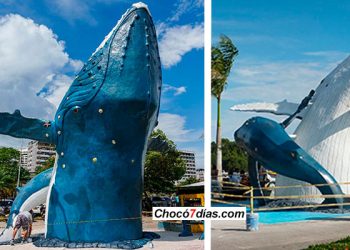 Buenaventura tiene un nuevo monumento a las ballenas jorobadas