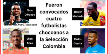 Fueron convocados cuatro futbolistas chocoanos a la Selección Colombia