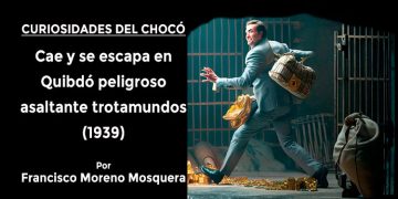 Cae y se escapa en Quibdó peligroso asaltante trotamundos (1939)