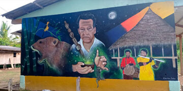 Bahía Solano: indígenas del río Valle elaboraron cinco murales
