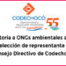 Convocatoria a ONGs ambientales a reunión para elección de representante en el Consejo Directivo de Codechocó