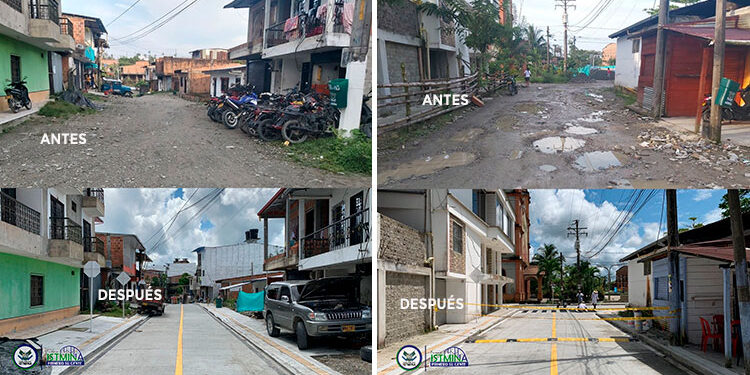 Istmina: entregan pavimentación del sector Divino Niño del barrio Cubis