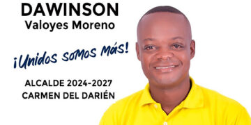 En firme la candidatura de Dawinson Valoyes a la alcaldía de Carmen de Darién.