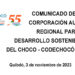 Codechocó comunicado