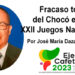 Fracaso total del Chocó en los XXII Juegos Nacionales