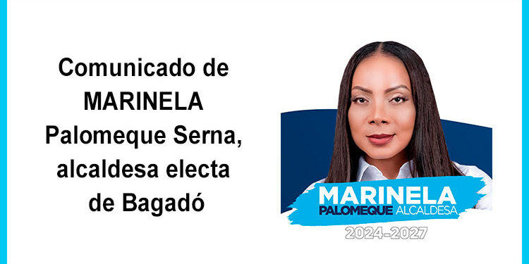 Marinela Palomeque, comunicado