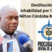 Destitución e inhabilidad por 15 años a Nilton Córdoba Manyoma