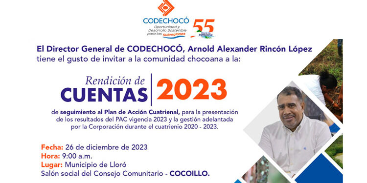 Codechocó: Audiencia Pública de rendición de cuentas 2023