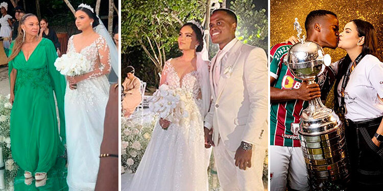 Matrimonio del futbolista Jhon Arias y Alejandra Aguilar