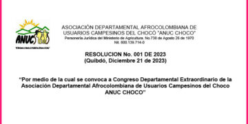 Convocatoria Anuc Chocó