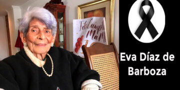 A sus 103 años murió Eva Díaz de Barbosa