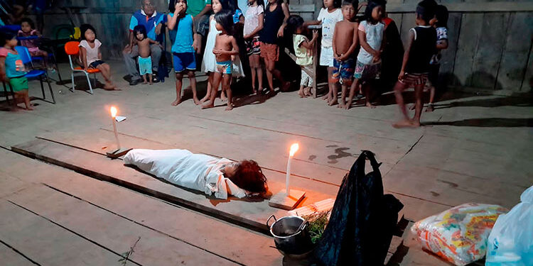 Foto archivo. Niño indígena muerto en Bajo Baudó, Chocó.