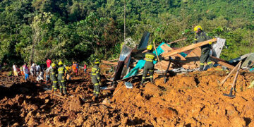 Ascienden a 40 los muertos por el derrumbe en la vía Quibdó-La Manza.