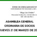 Fonduch: asamblea general ordinaria de socios