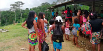 Emergencia por muerte de cuatro niños indígenas en Bojayá. Foto archivo.