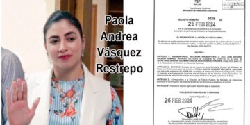 La chocoana Paola Andrea Vásquez Restrepo fue nombrada como secretaria general del Ministerio De Relaciones Exteriores