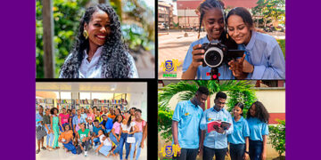 Katty Romaña, Coordinadora del Programa de Comunicación Social y Periodismo de la Universidad Tecnológica del Chocó Diego Luis Córdoba, y escenas de estudiantes del programa. FOTOS: Cortesía Katty Romaña y UTCH.
