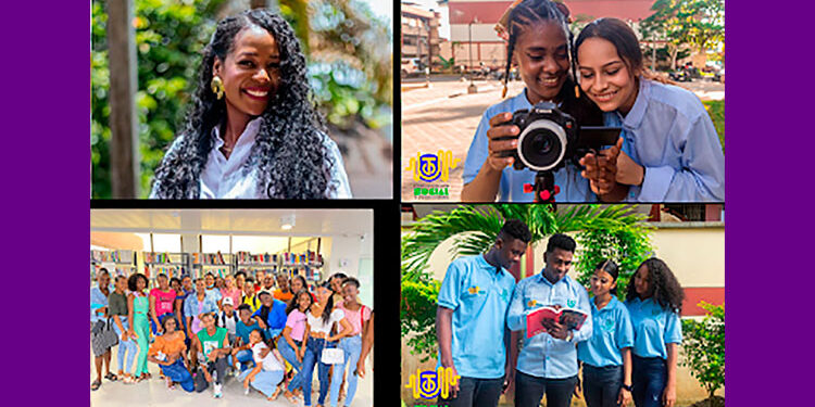 Katty Romaña, Coordinadora del Programa de Comunicación Social y Periodismo de la Universidad Tecnológica del Chocó Diego Luis Córdoba, y escenas de estudiantes del programa. FOTOS: Cortesía Katty Romaña y UTCH.
