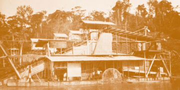 Empresa minera grnga Chocó Pacífico. 1925. Draga 2.