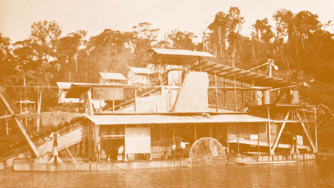 Empresa minera grnga Chocó Pacífico. 1925. Draga 2.