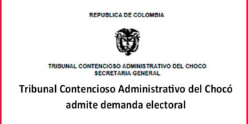 Tribunal del Chocó admitió demanda