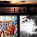 Perspectivas. FOTOS: Julio César U. H. - 1. Malecón de Quibdó. 2. "Historia de la Ley 70", mural de Fredy Sánchez Caballero (fragmento). 3. Río Quito.