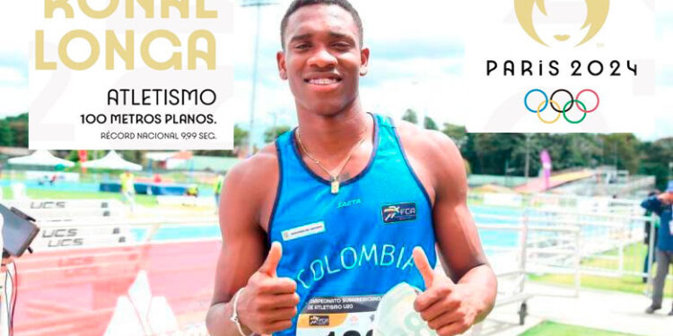 Ronal Longa Mosquera, atleta de 100 mts planos