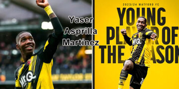 El chocoano Yaser Asprilla, mejor jugador joven de la temporada en Inglaterra