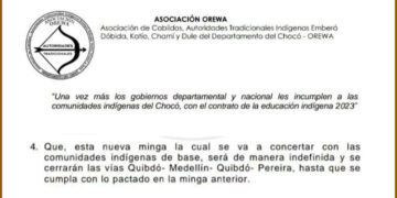 Minga indígena el 7 de mayo porque la gobernación nos incumplió: Orewa